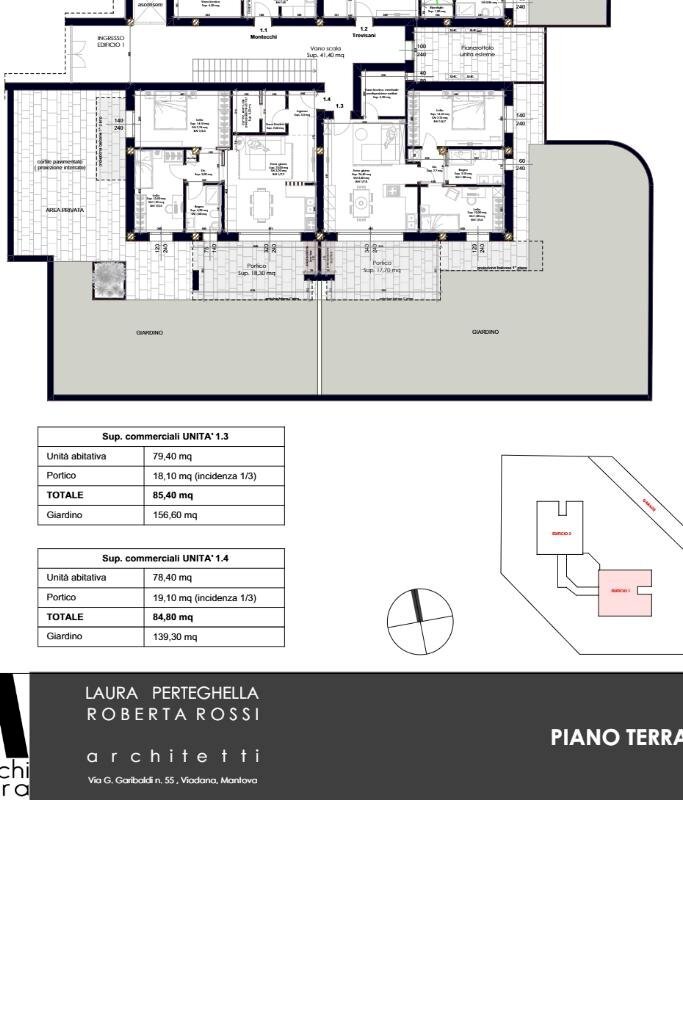 Three-room apartment Via alberto sordi snc, Parma (neighborhood Montanara) - floor plans 1