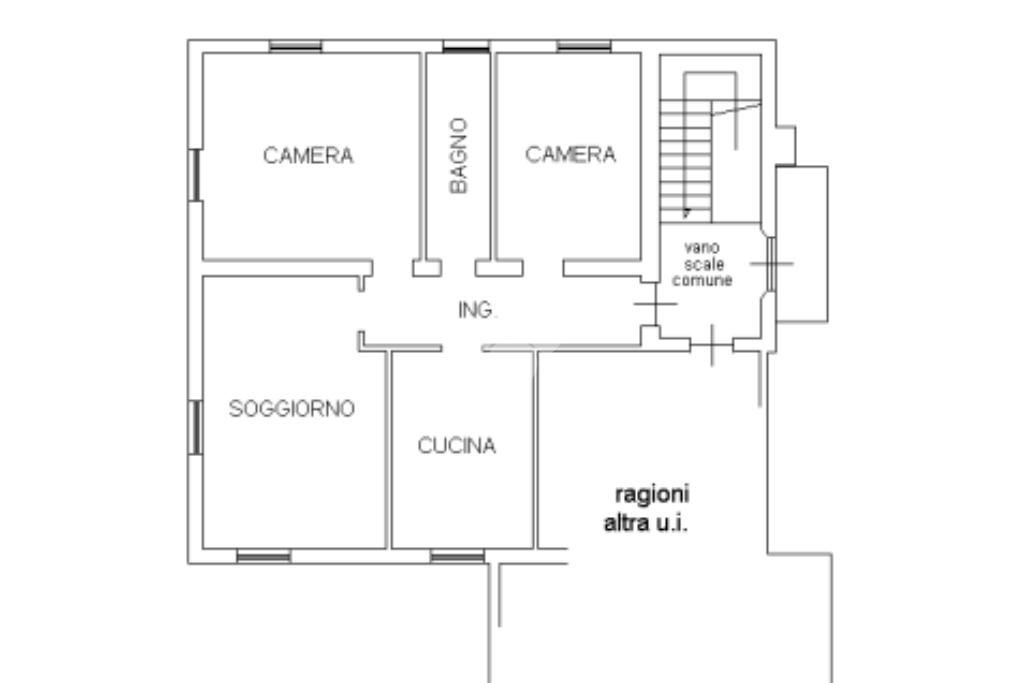 Three-room apartment Via guglielmo marconi, Montechiarugolo - floor plans 1