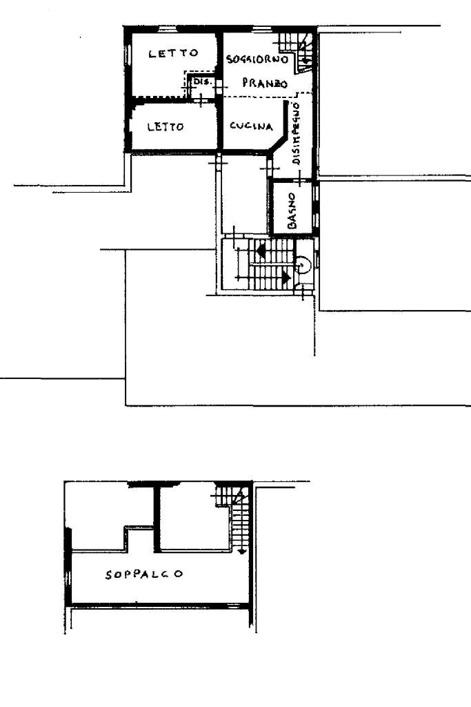 Three-room apartment Via Cappi, Castelfranco Emilia - floor plans 1