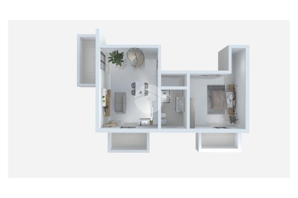 Three-room apartment Viale regina elena, Rimini - floor plans 1