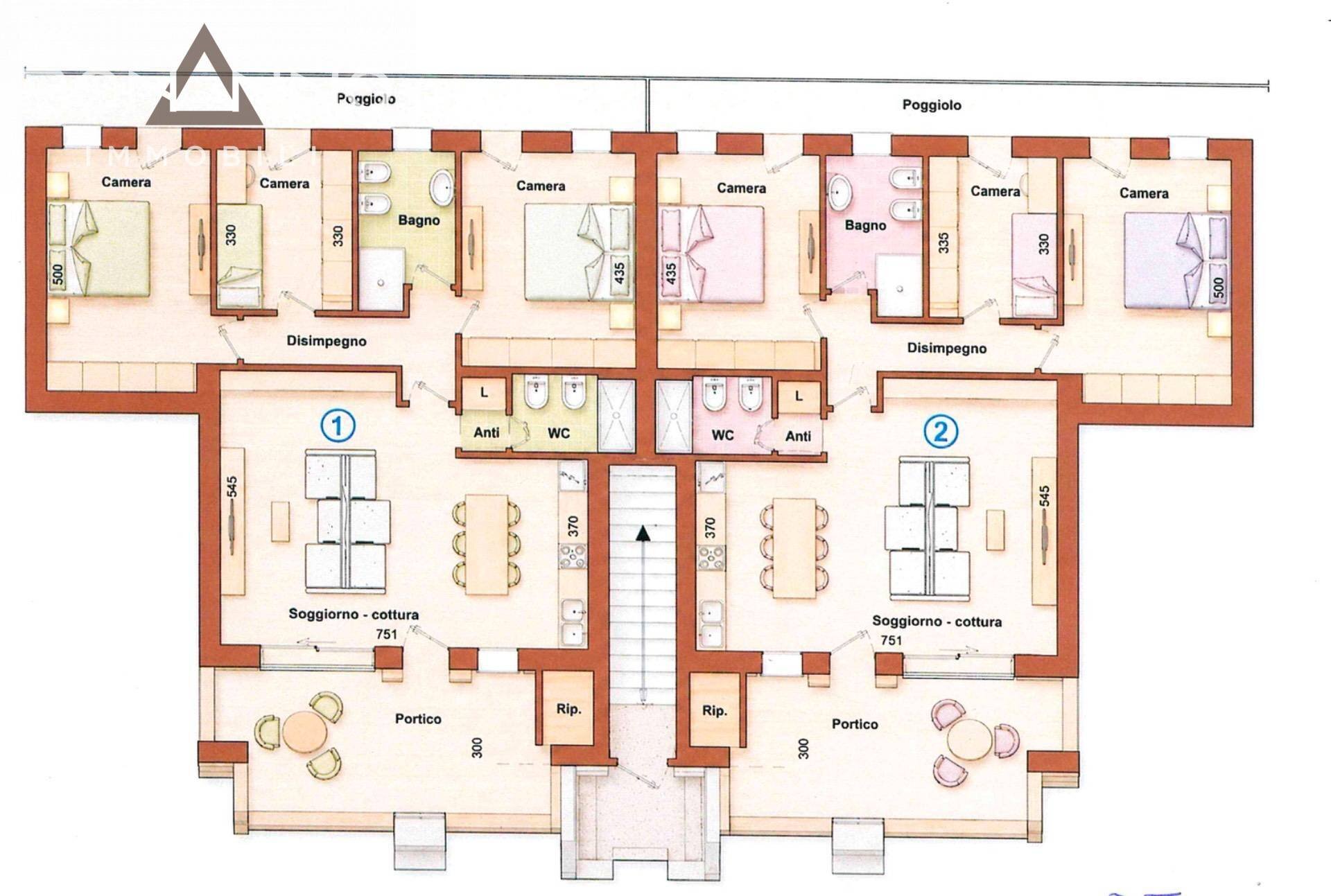 Foto 1 - Four-room apartment PIAZZA VITTORIO EMANUELE II
 
0, Villorba - floor plans 1