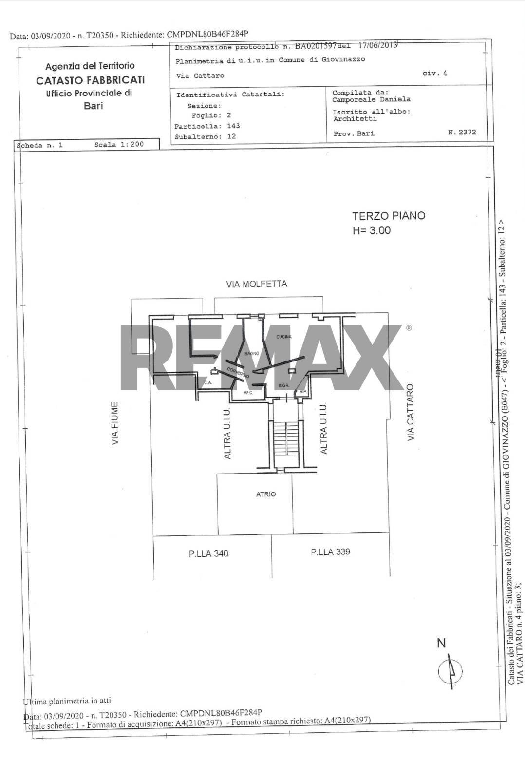 Pianta 2D - Four-room apartment Via Cattaro
4, Giovinazzo - photo 2