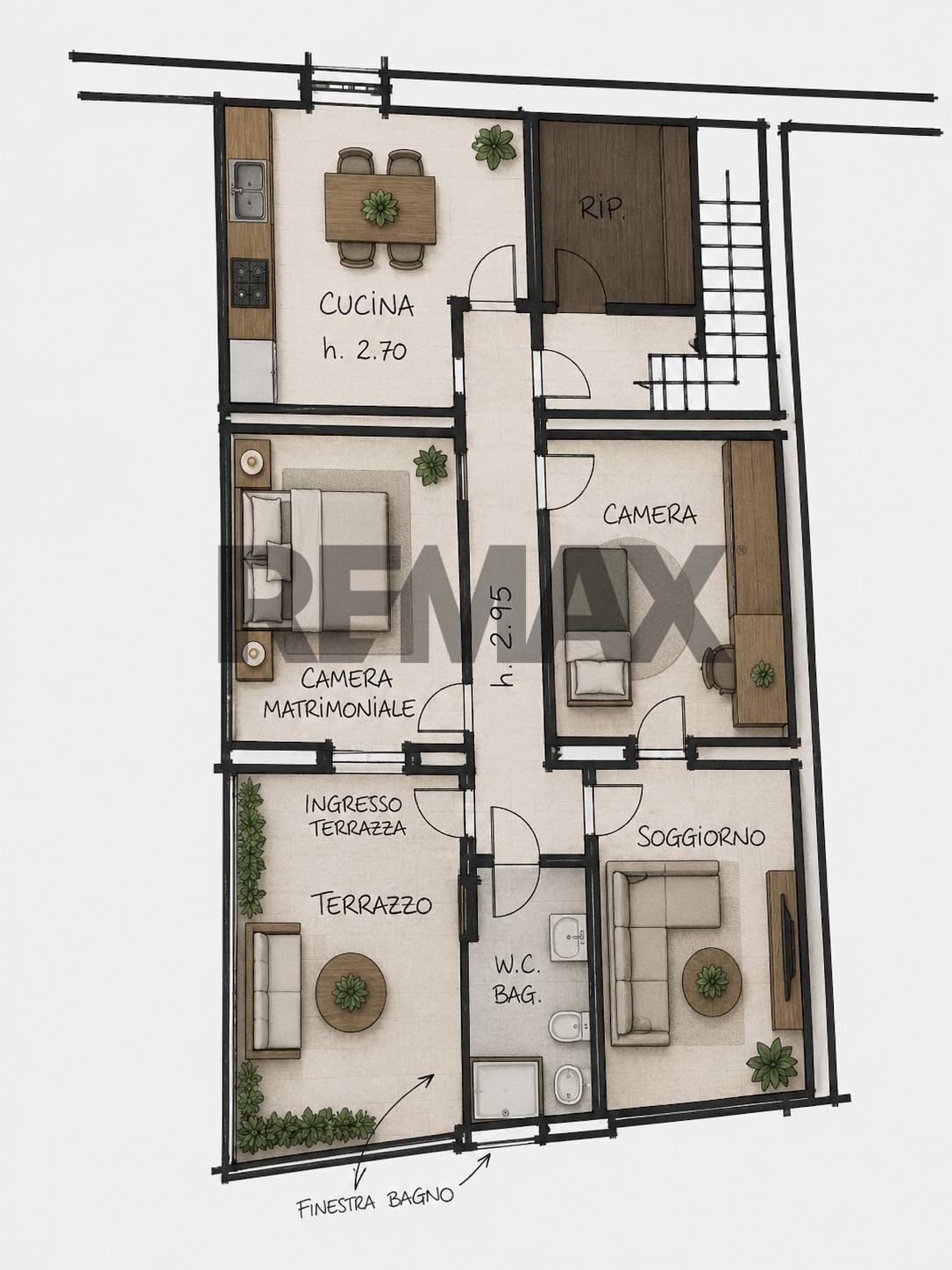 Pianta 2D - Four-room apartment Via 1 maggio
 
21, Bucine - floor plans 1