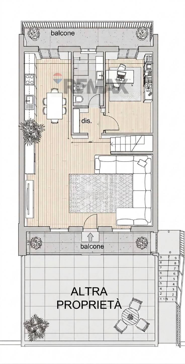 Pianta 2D - Appartamento Via Galileo Galilei
 
8, Paladina - planimetria 1