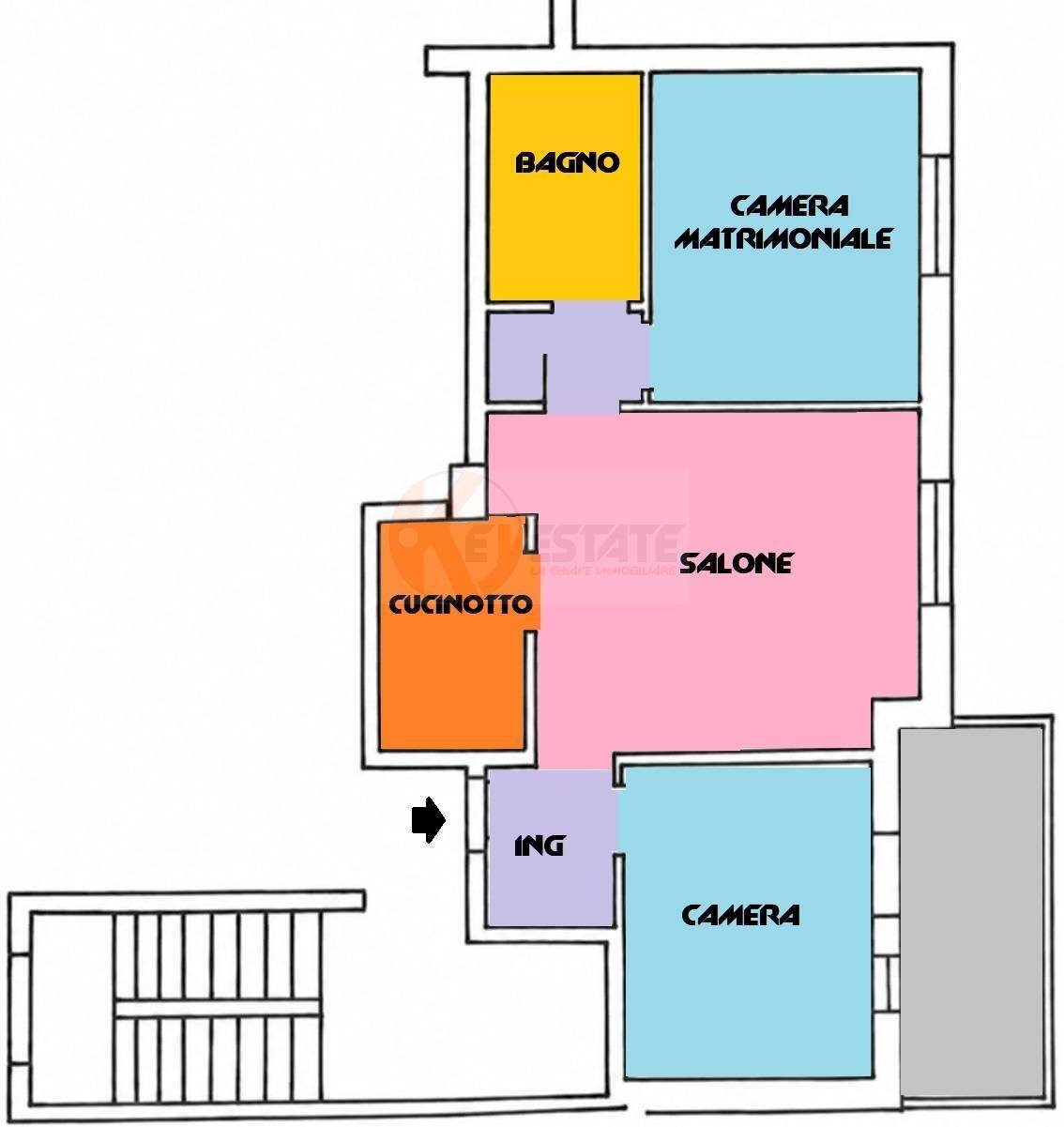 Foto 28 - Three-room apartment Via Parigi
 
16, Sassari - floor plans 1