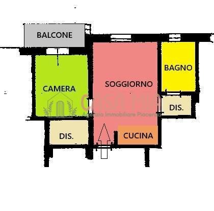 Foto 12 - Bilocale Viale Circonvallazione, Ferriere - planimetria 1