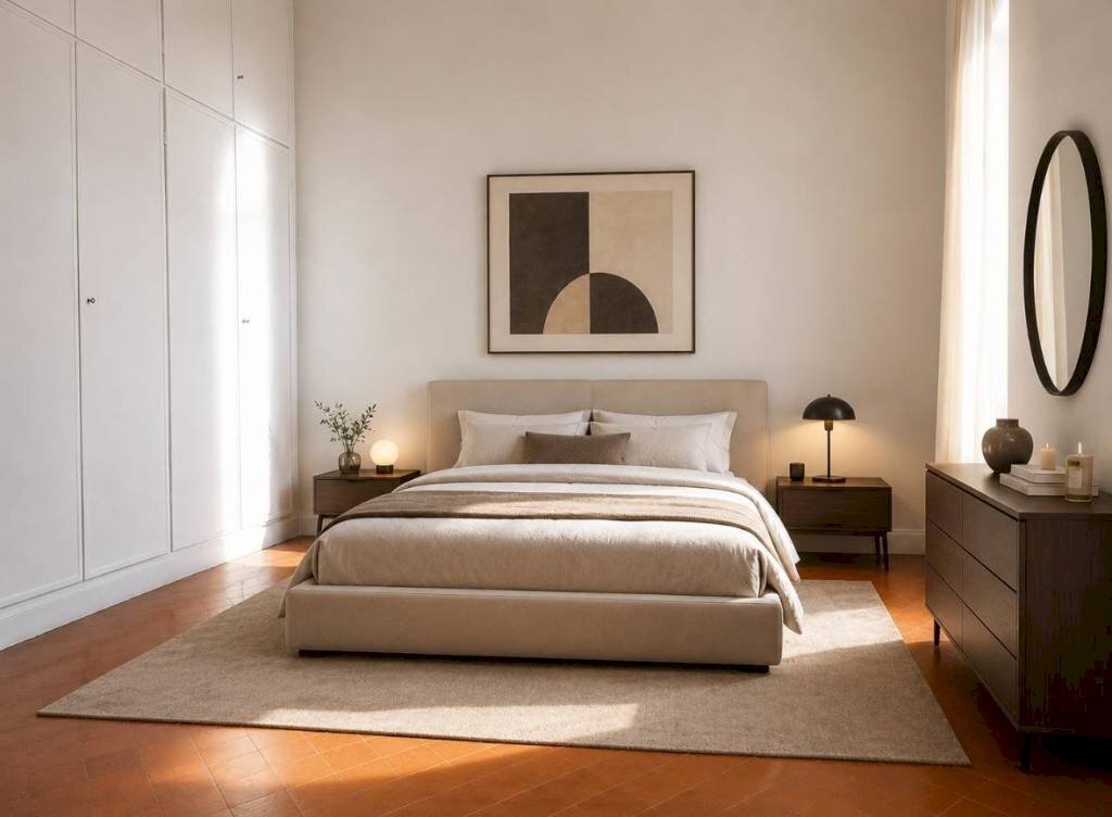 Camera da letto - Two-room apartment via della Gensola, 3, Roma (neighborhood Trastevere) - photo 3