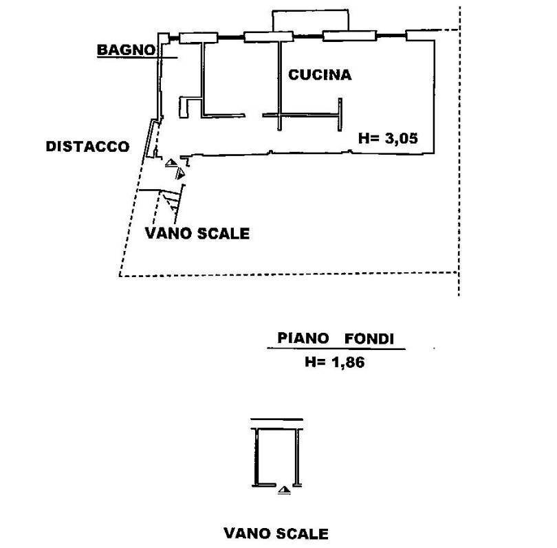 Trilocale via Sapello, Genova (zona Prà) - planimetria 1