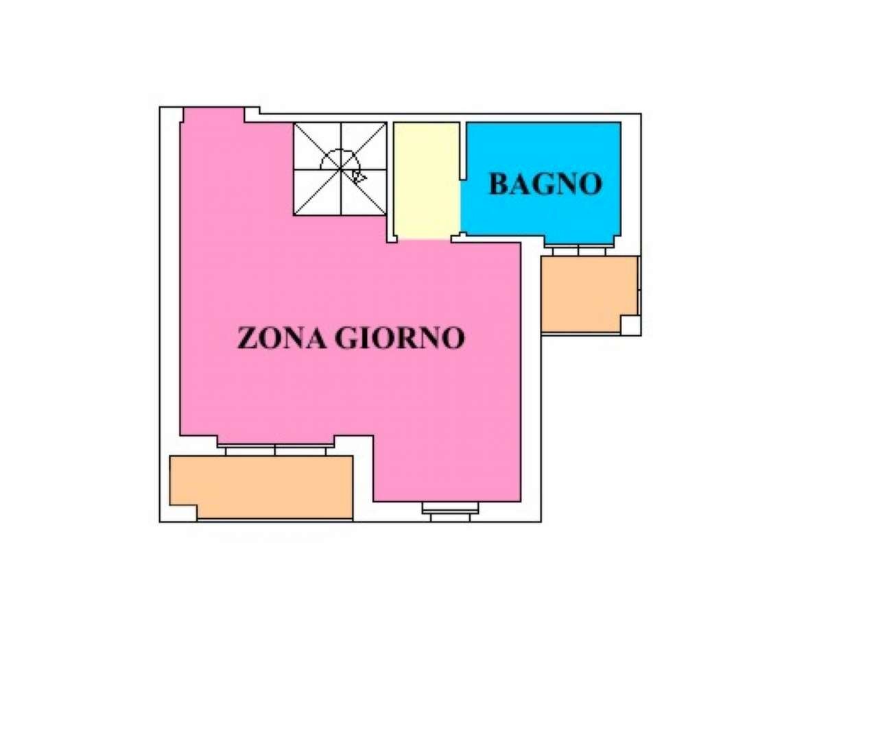 203zg - Bilocale via Novella, Bagnolo Cremasco - planimetria 1