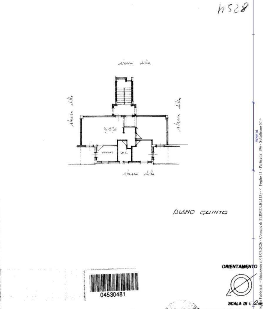 Trilocale via Padova, 128, Termoli - planimetria 1