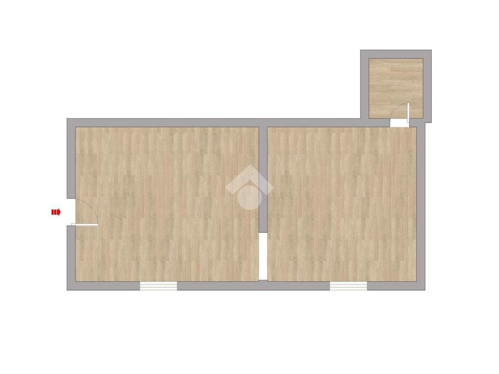 Two-room apartment Via Mantova, Milano (neighborhood Ticinese) - floor plans 1