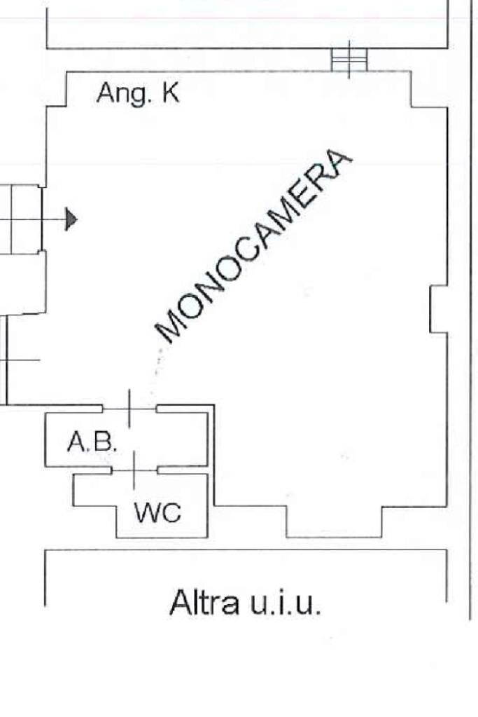Monolocale Corso Casale, Torino (zona Borgo Po) - planimetria 1