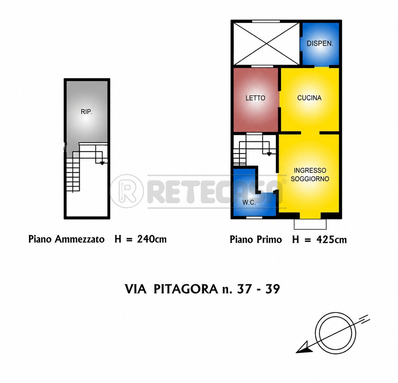 F0A7CD98-78CB-44D8-BE1C-A893C15B756F - Four-room apartment Via Pitagora 39, Nardò - floor plans 1