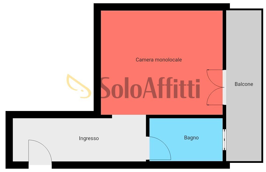 Planimetria a scopo illustrativo - Appartamento Pavia - planimetria 1