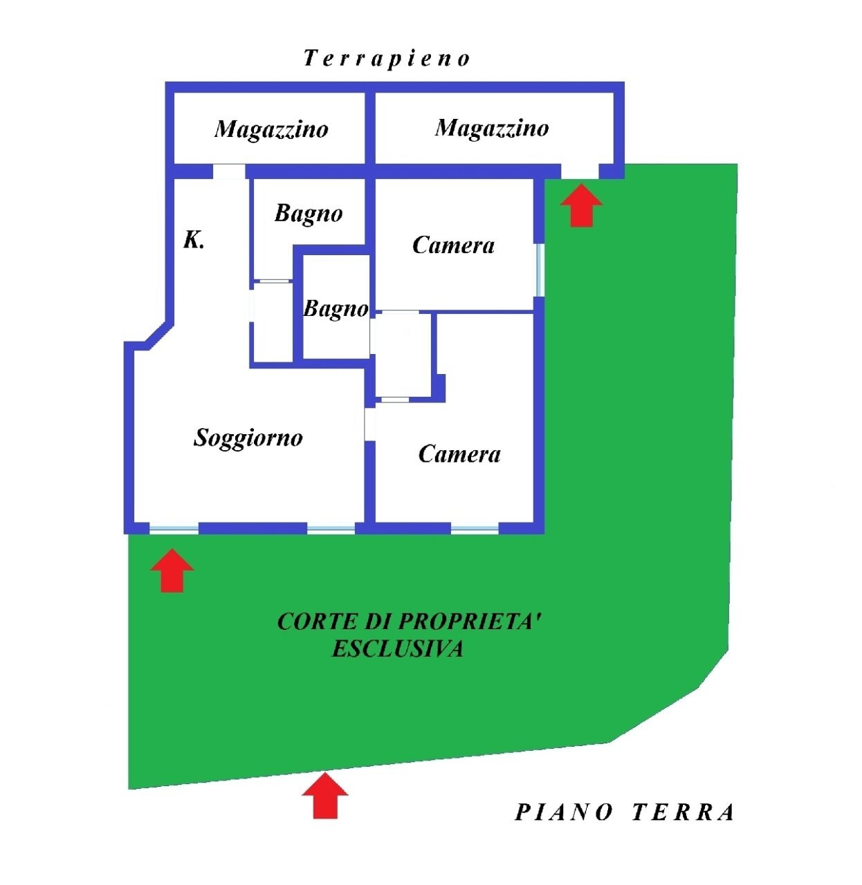 foto_6 - Three-room apartment Via Civezza, San Lorenzo al Mare - floor plans 1