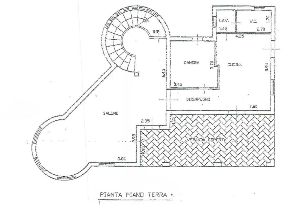 01 PLN PIANO TERRA.jpg - Villa Traversa Renella 96, Siracusa - floor plans 1