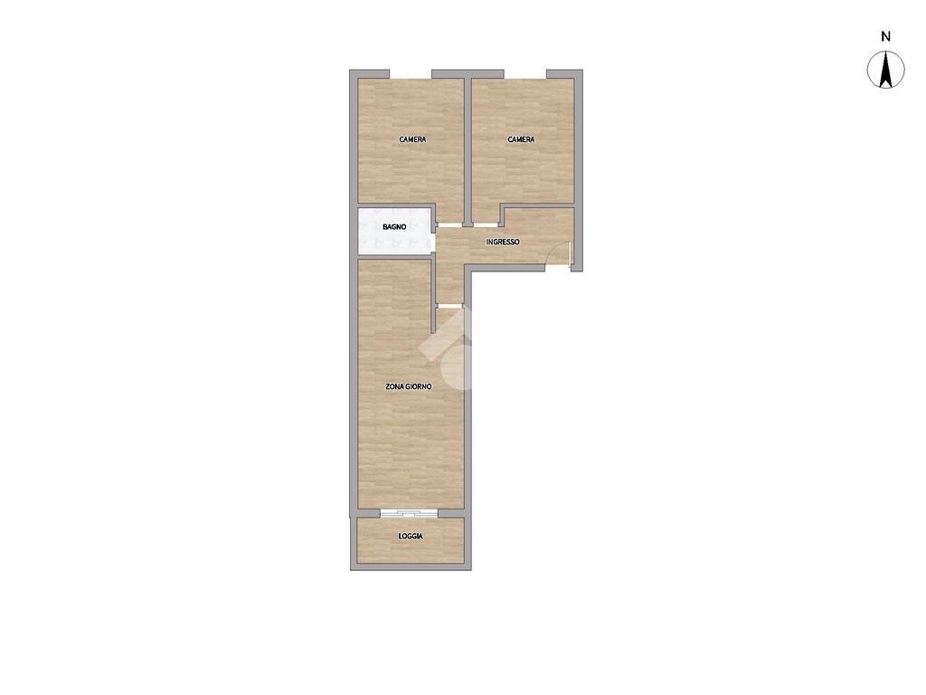 Three-room apartment Via Carlo Linneo, Genova (neighborhood Rivarolo) - floor plans 1