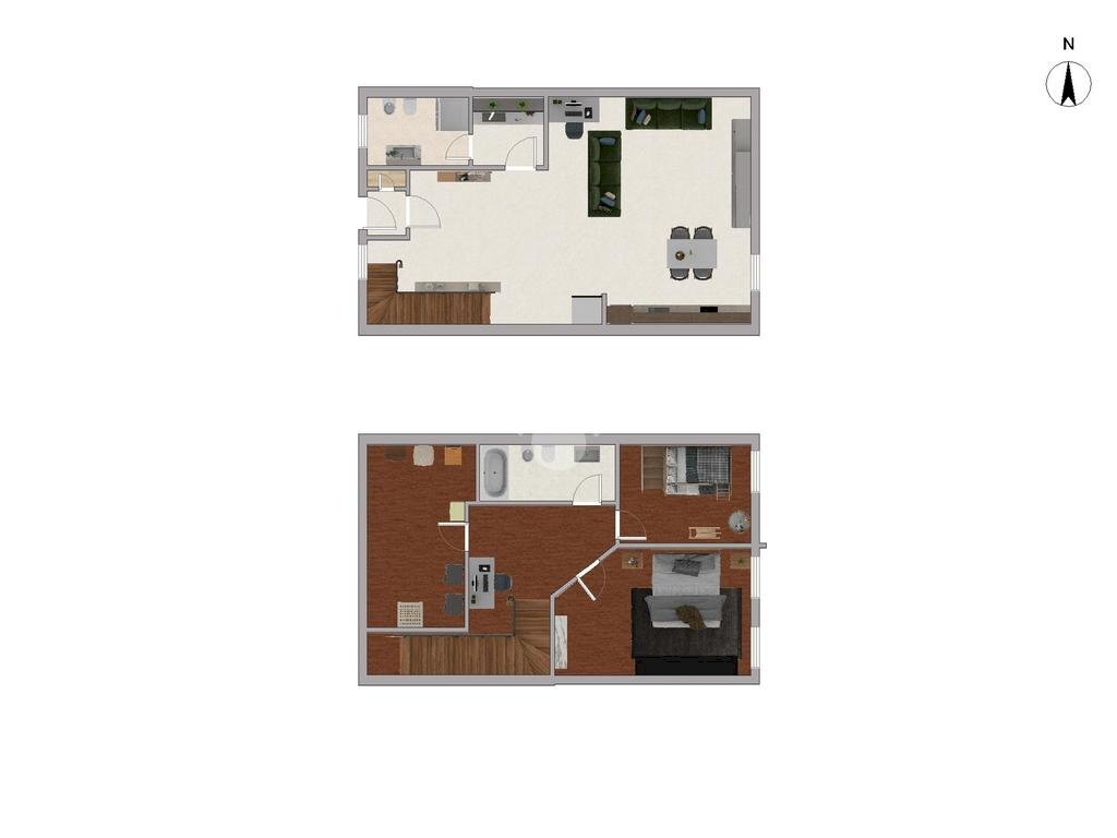 Three-room apartment Via Santa Maria, Cologno Monzese - floor plans 1