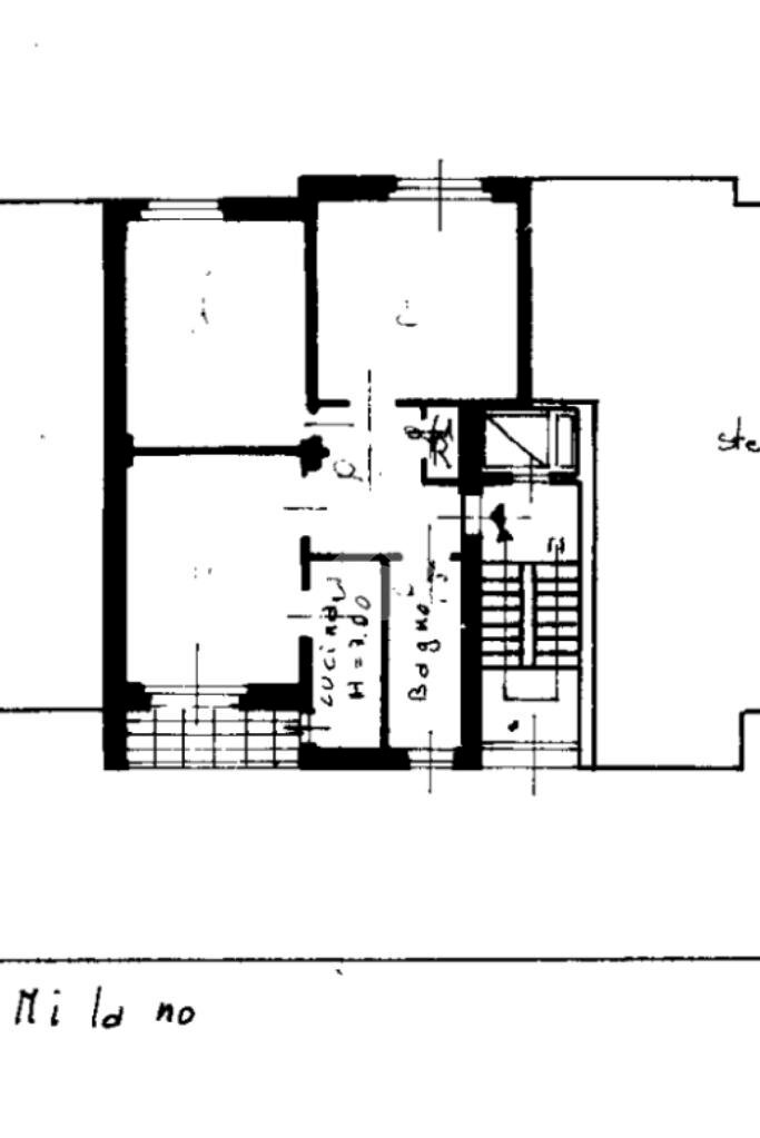Three-room apartment Via milano, Vittuone - floor plans 1
