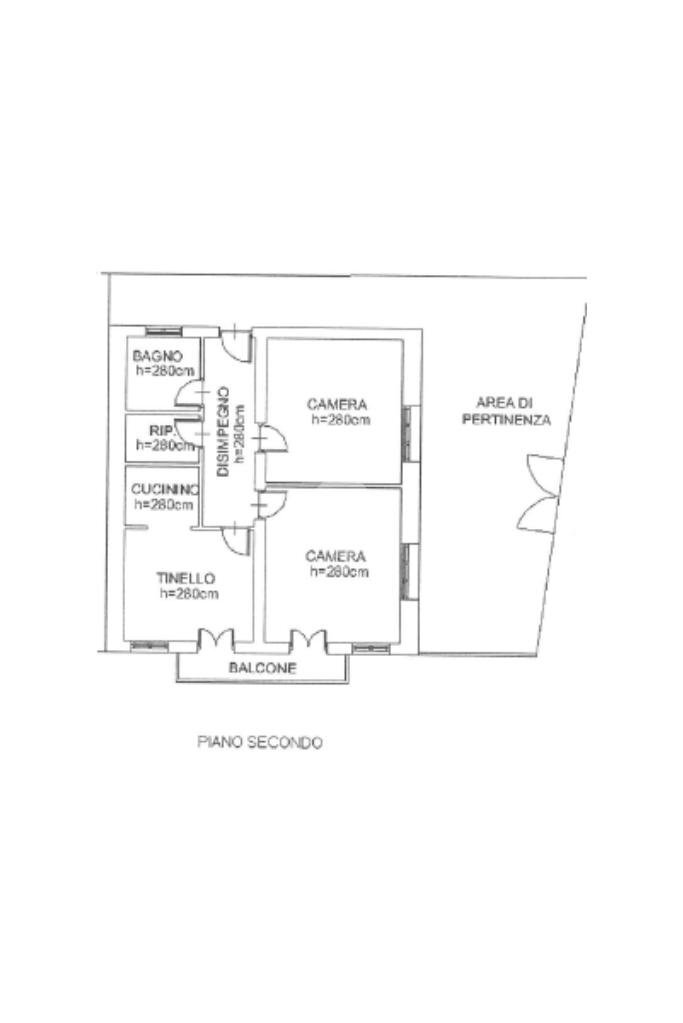 Three-room apartment Via Nazionale, Villar Perosa - floor plans 1
