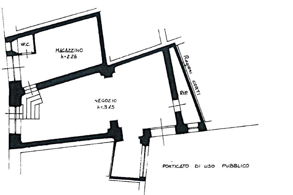 Negozio piazza spallanzani, Scandiano - planimetria 1