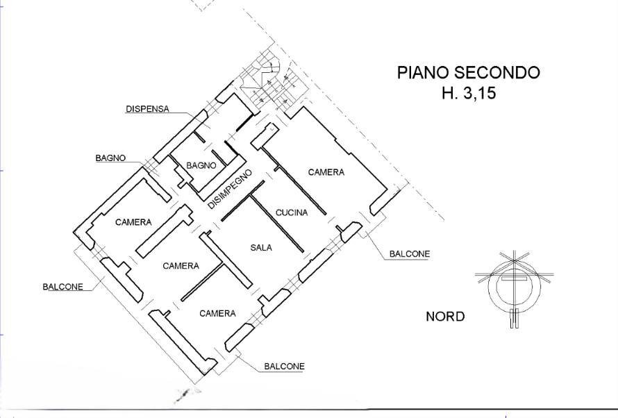 Appartamento Piazza Renè de Challand 1, Verrès - planimetria 1