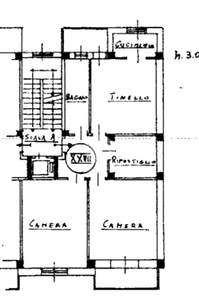 Four-room apartment Via Torino Beltrama, Lombardore - floor plans 1