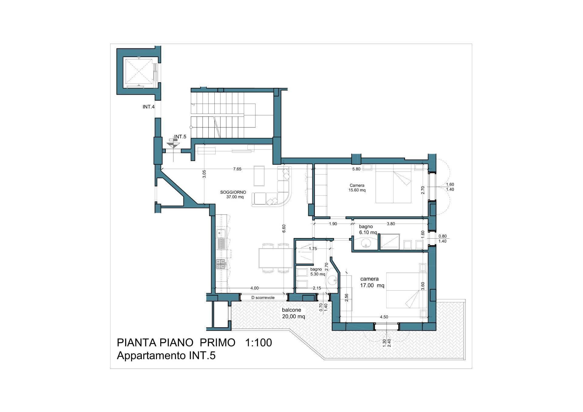 Foto 27 - Three-room apartment Via Giuseppe di Vittorio
 
54, Monterotondo - floor plans 1
