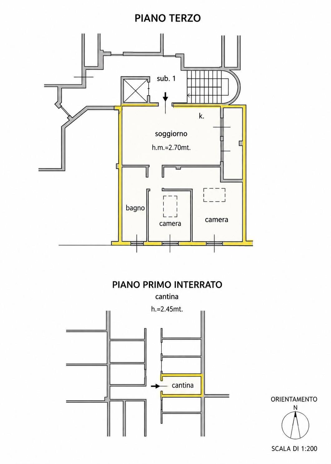 Foto 24 - Three-room apartment via cavour, Grezzago - floor plans 1
