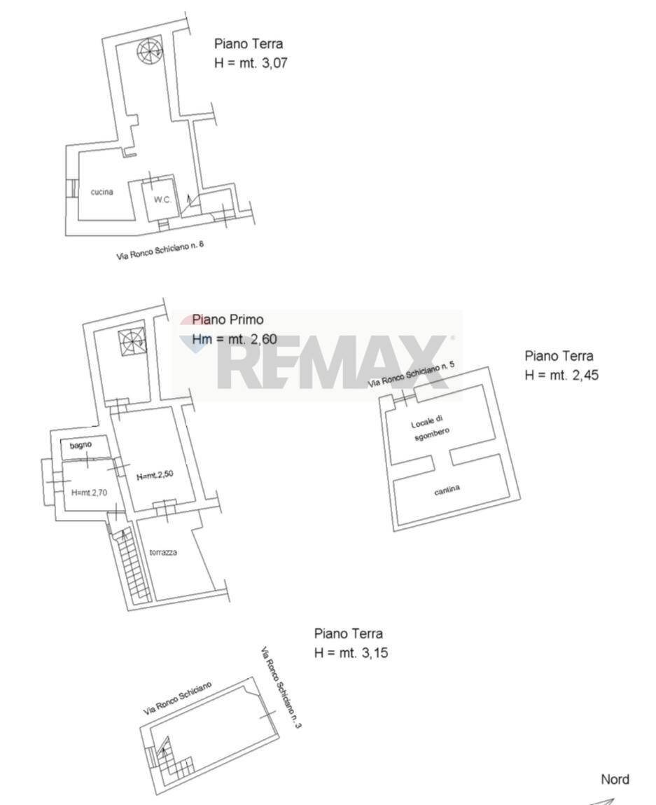 Pianta 2D - Independent house via Ronco Schiciano
 
3-5, Caltagirone - floor plans 1