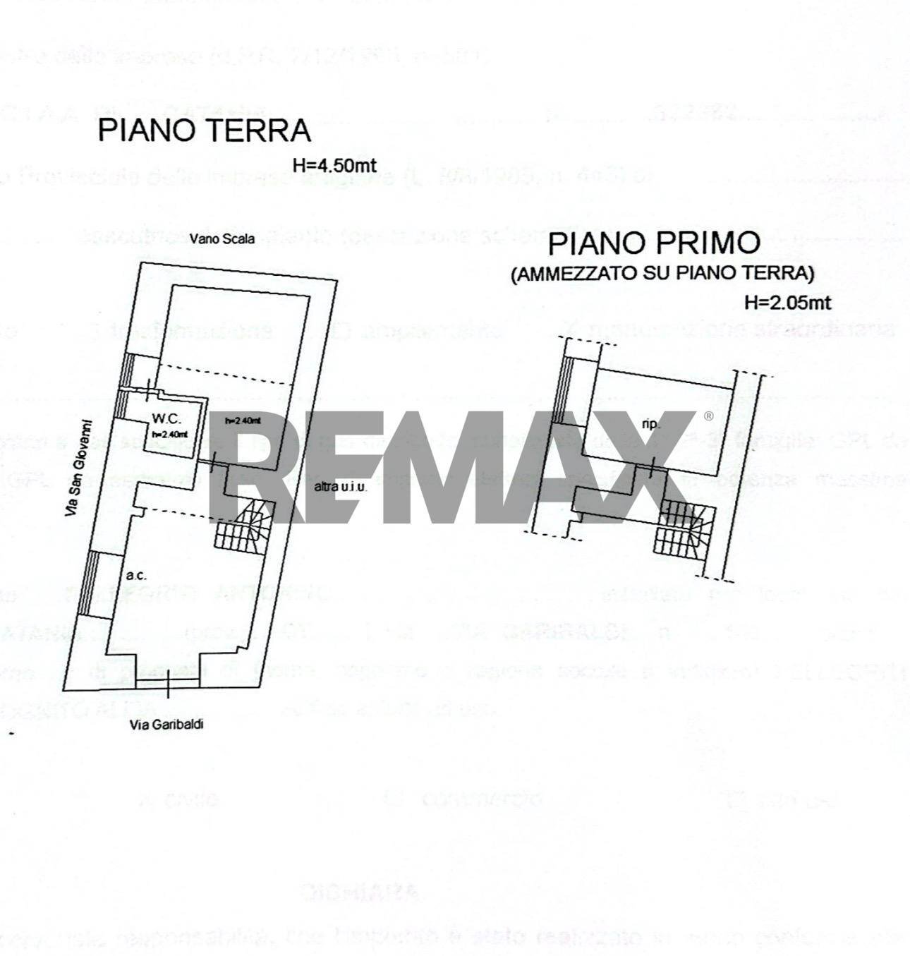 Pianta 2D - Casa semi indipendente Via Giuseppe Garibaldi
 
146, Catania - planimetria 1