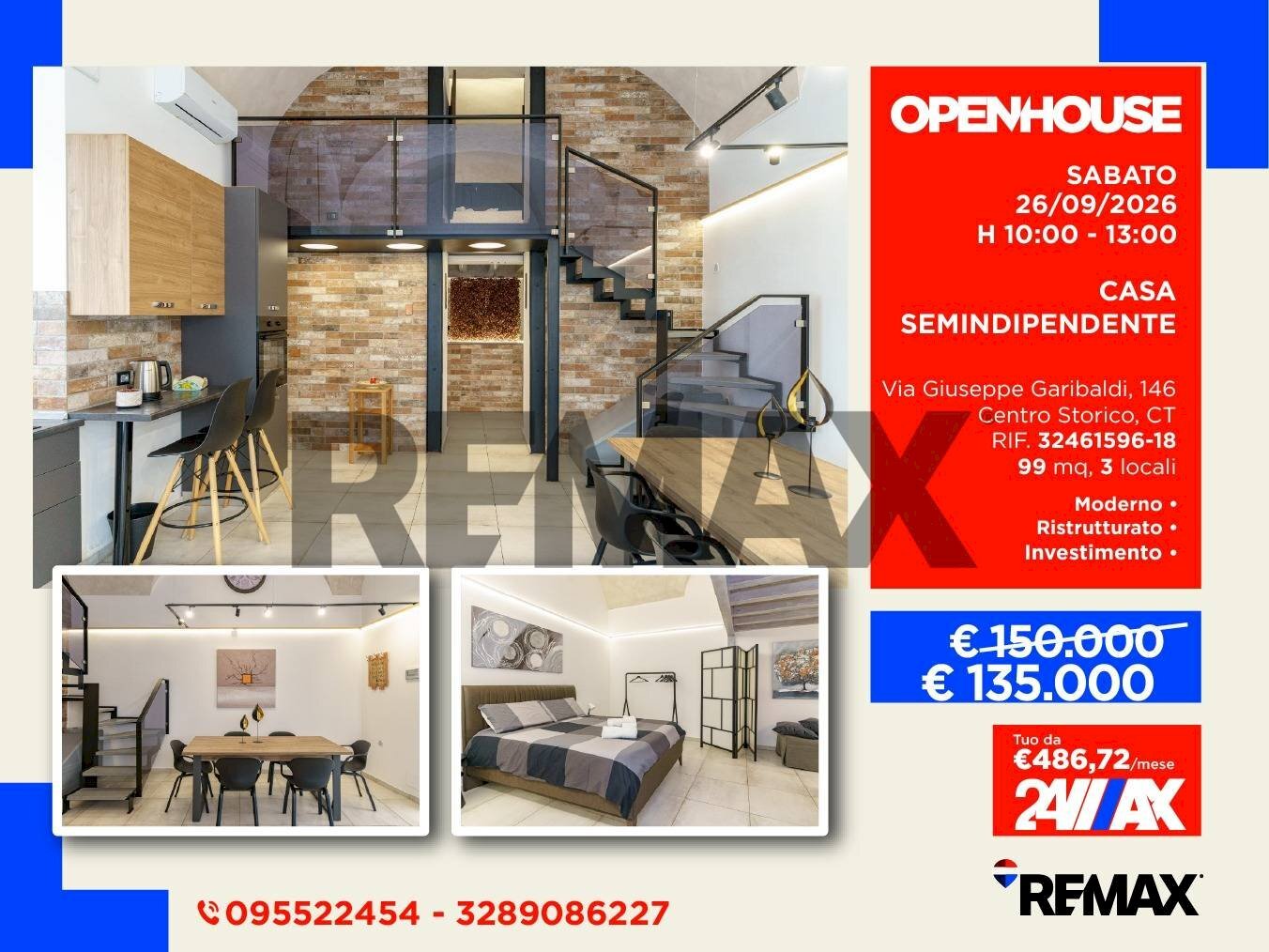 Pianta 3D - Casa semi indipendente Via Giuseppe Garibaldi
 
146, Catania - foto 1