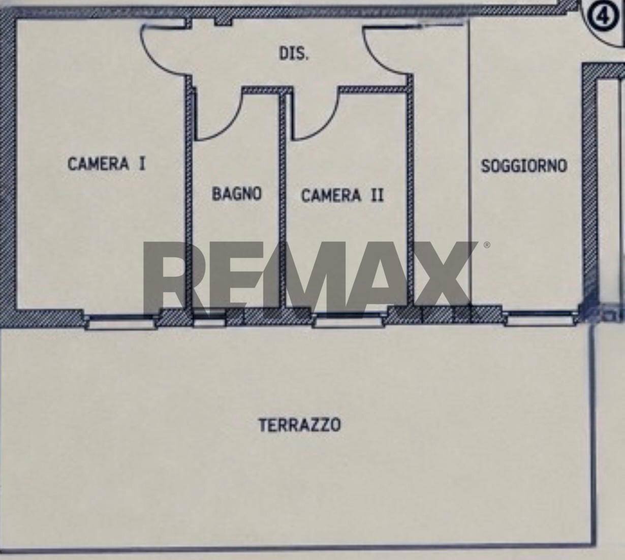 Pianta 2D - Trilocale via Circonvallazione
 
16, Siziano - planimetria 1