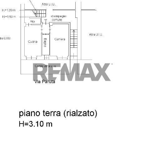Pianta 2D - Bilocale Via Privata Paolo Paruta
 
19, Milano - planimetria 1