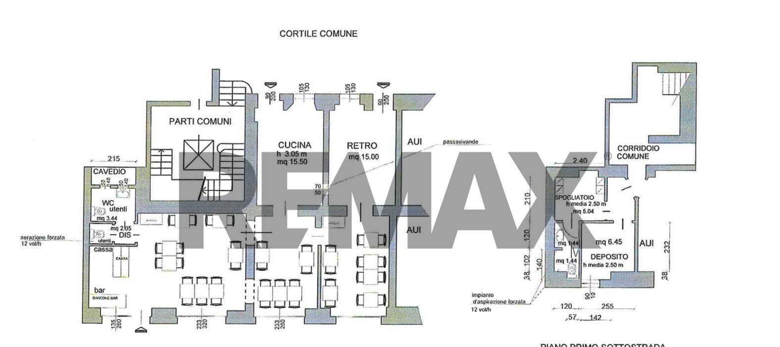 Pianta 2D - Attività Commerciale Via Principe Eugenio
 
15, Milano - planimetria 1