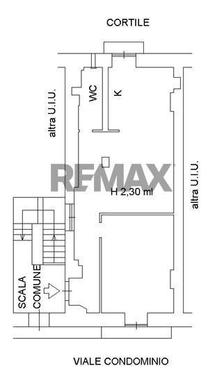 Pianta 2D - Two-room apartment Via Giovanni Merliani
 
85, Napoli - floor plans 1