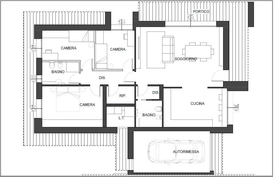 Foto 20 - Villa via castiglione, Castelfranco Emilia - floor plans 1