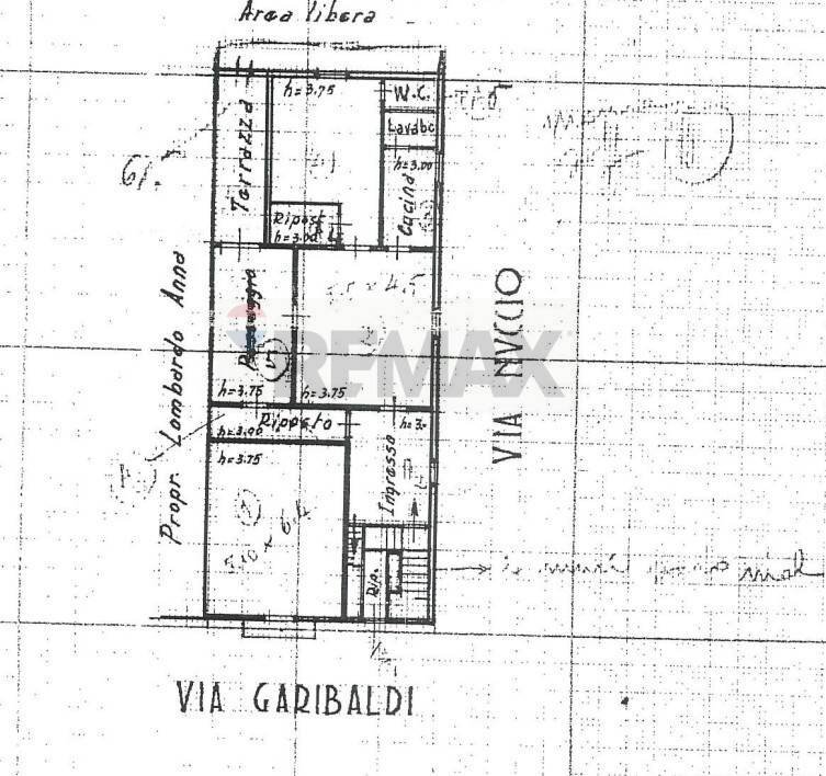 Pianta 2D - Semi-detached house via Giuseppe Garibaldi
 
49, San Cipirello - floor plans 1