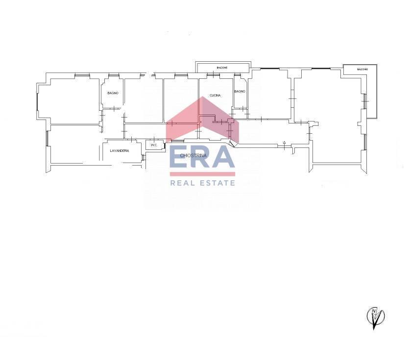 Planimetria - Apartment Via Costantino Corvisieri
 
54, Roma - floor plans 1