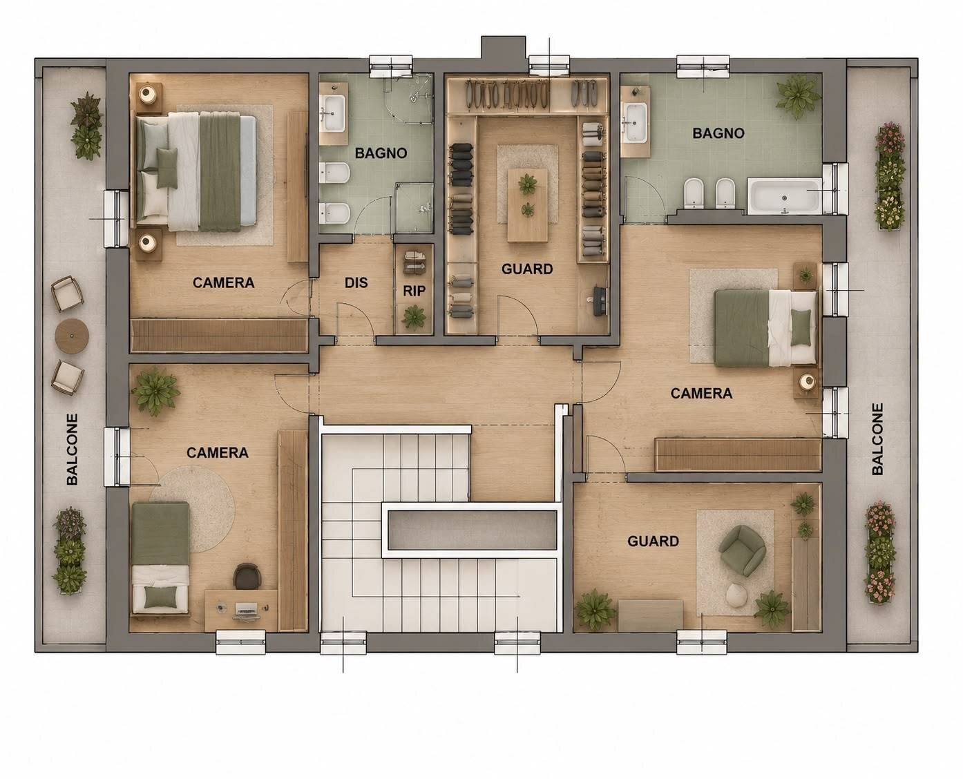 Foto 72 - Apartment VIA FRATELLI CERVI
 
16, Brugherio - floor plans 1