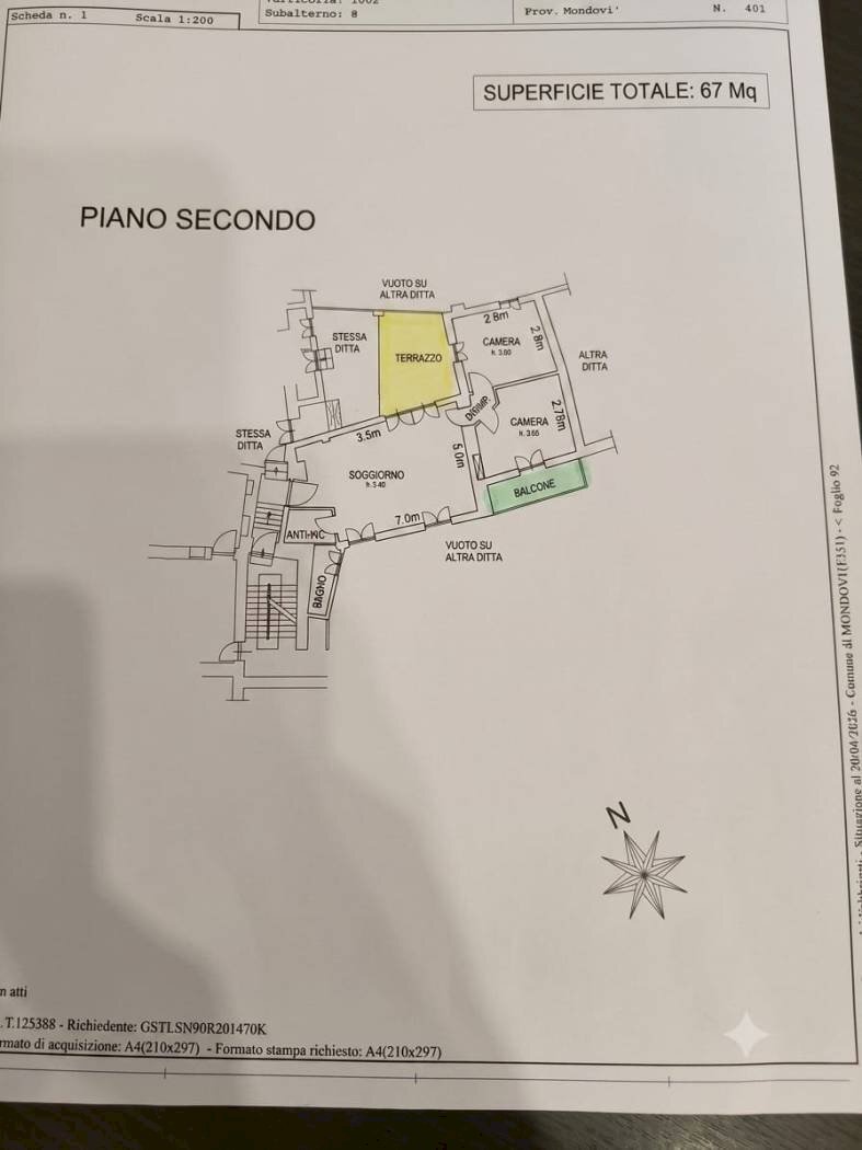 Three-room apartment corso Dello Statuto, Mondovì - floor plans 1