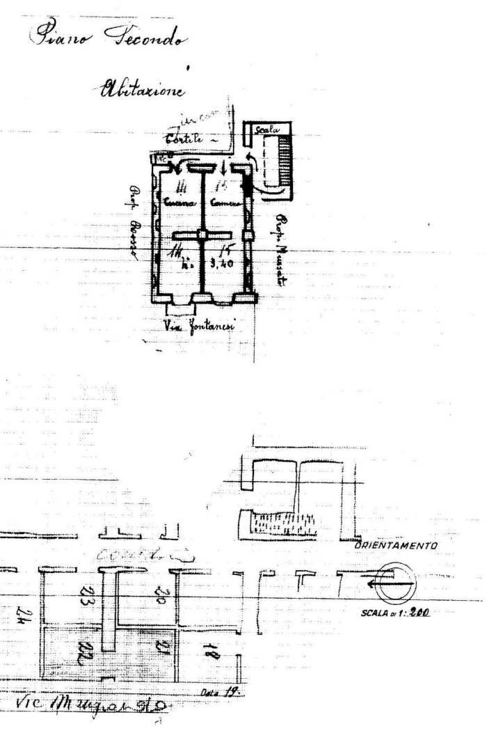 Quadrilocale via Antonio Fontanesi, 27, Torino (zona Vanchiglietta) - planimetria 1