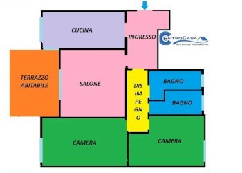 Planimetria - Quadrilocale via Bellaria, 25, San Lazzaro di Savena - foto 35
