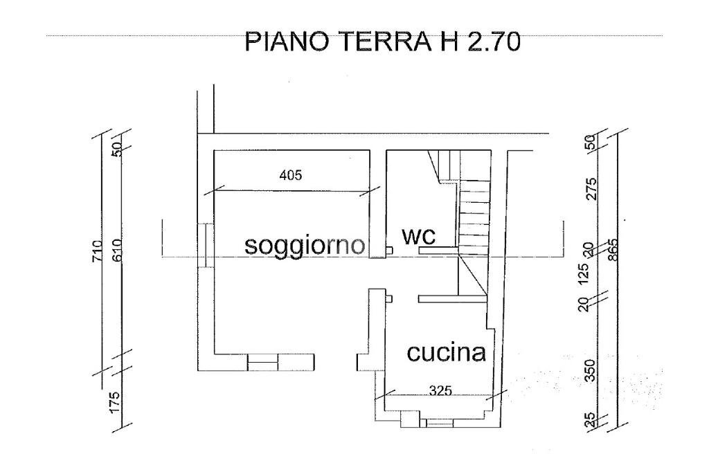 Casa semi indipendente Via Lusignana, Villa Minozzo - planimetria 1
