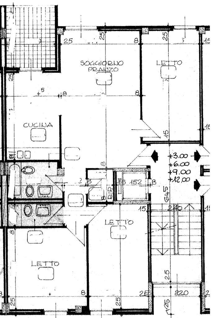 Apartment Via uligini, Rivarolo Canavese - floor plans 1