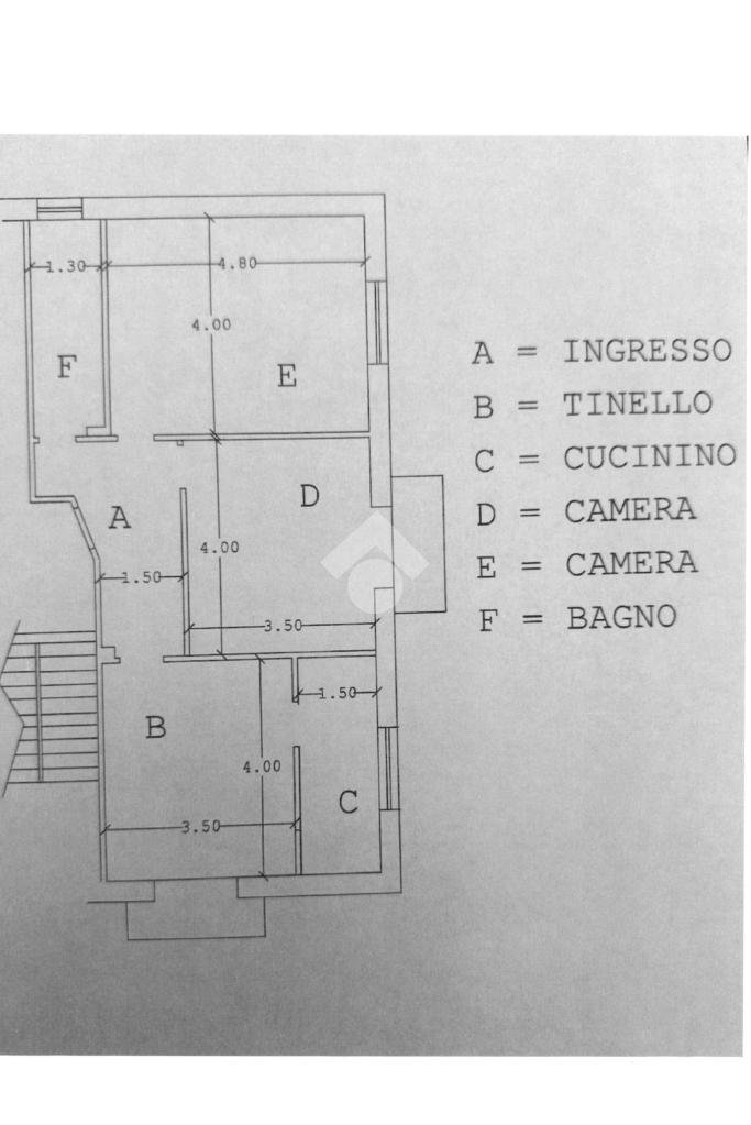 Three-room apartment Via del Santuario, Leini - floor plans 1