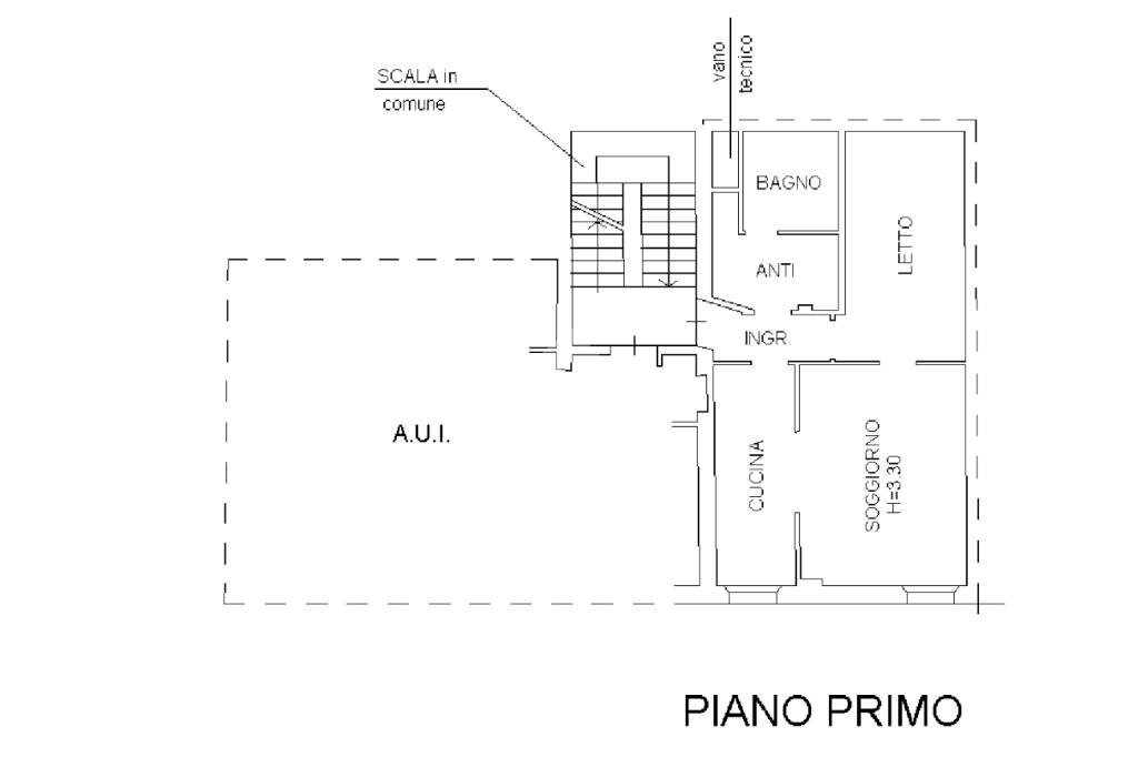 Two-room apartment Via Milani, Cesena - floor plans 1