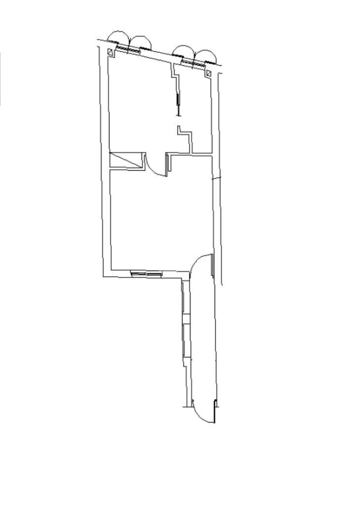 Two-room apartment Strada Massimo D'Azeglio, Parma (neighborhood Oltretorrente) - floor plans 1