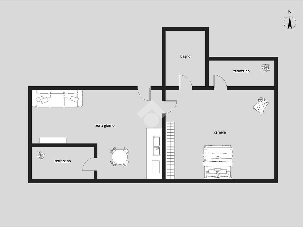 Bilocale Via varesina, Milano (zona Villapizzone) - planimetria 1