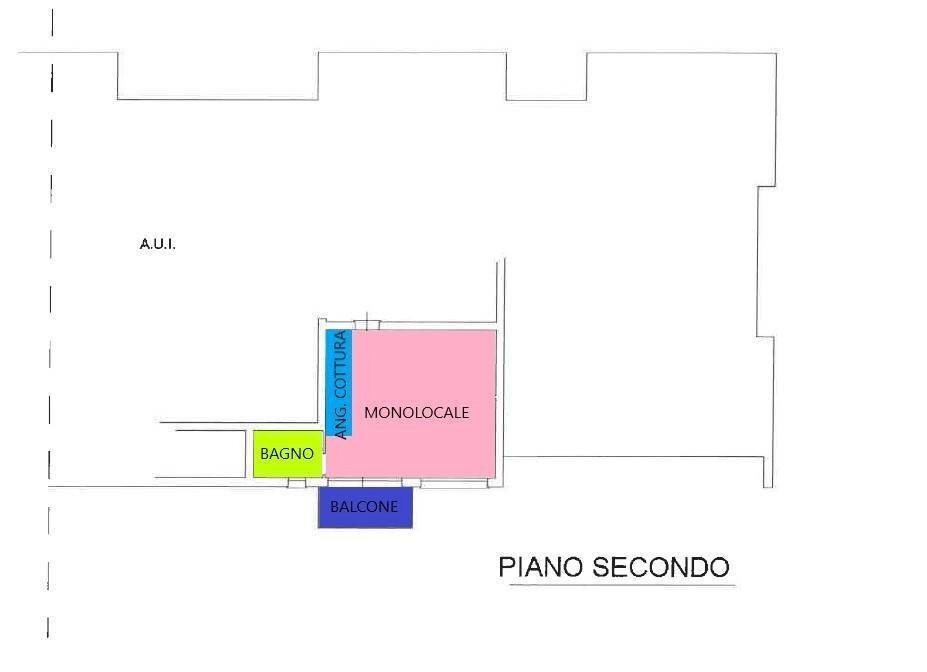 Monolocale Piazza della Cooperazione, Ravenna - planimetria 1